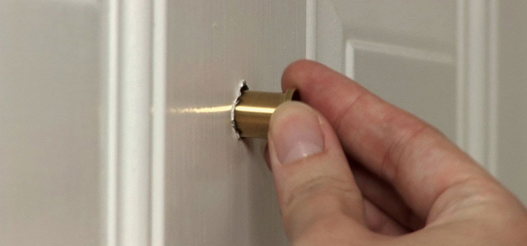 peephole door repair in Bellflower